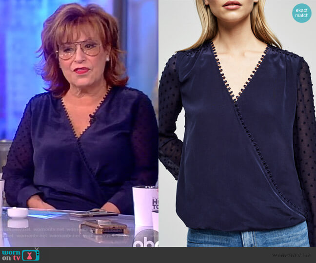 L'Agence Perry Blouse worn by Joy Behar on The View