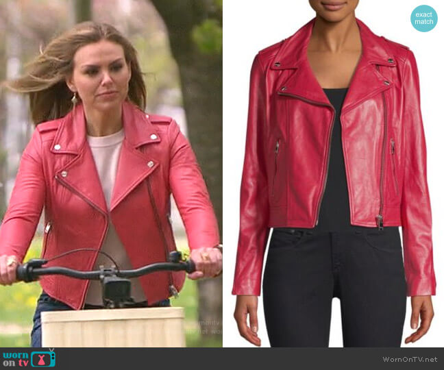 LaMarque Leather Biker Jacket worn by Hannah Brown on The Bachelorette