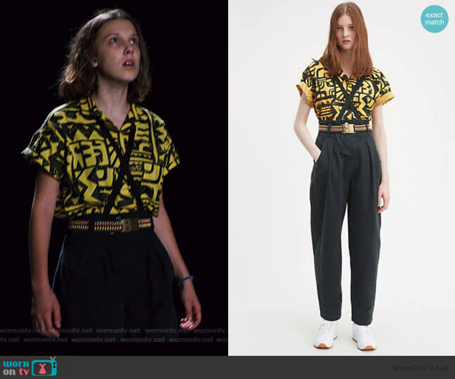 Levis X Stranger Things El Pleated Jeans worn by Eleven (Millie Bobby Brown) on Stranger Things