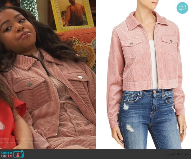 Lost + Wander Corduroy Jacket worn by Nia Baxter (Navia Robinson) on Ravens Home