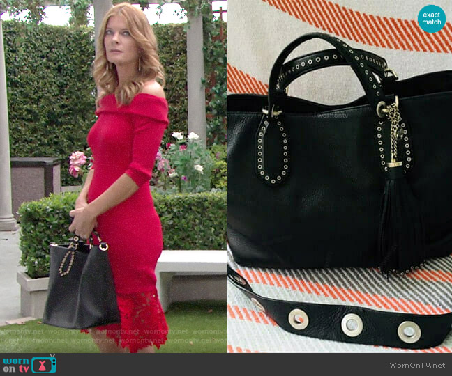 MICHAEL Michael Kors Brooklyn Tote worn by Phyllis Summers (Michelle Stafford) on The Young and the Restless