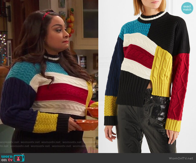 MSGM Maglia asymmetric Sweater worn by Raven Baxter (Raven-Symoné) on Ravens Home