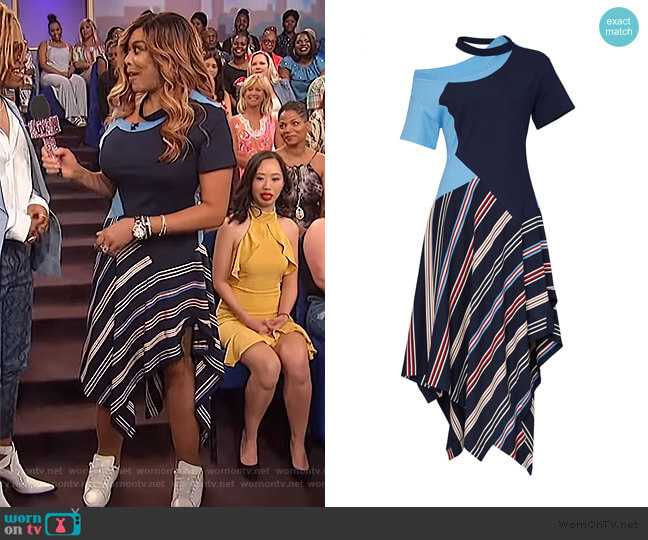 Monse Deconstructed Jersey Tee Dress worn by Wendy Williams on The Wendy Williams Show