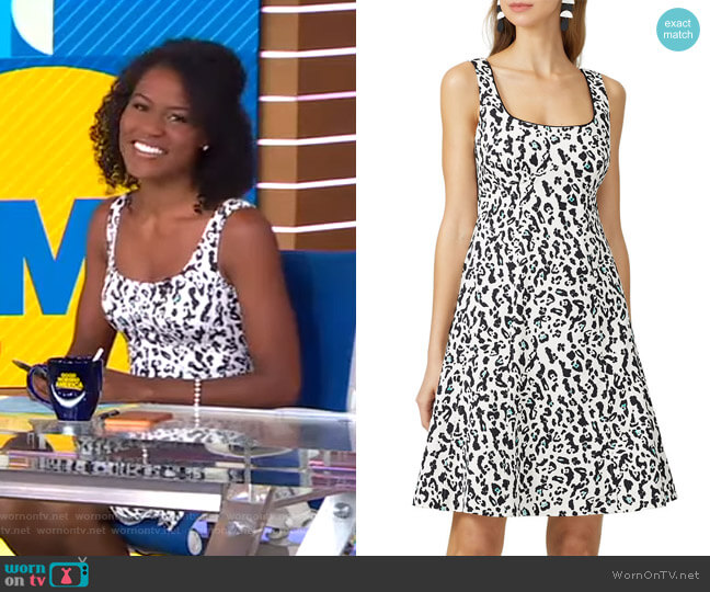 Nanette Lepore Leopard Dress worn by Janai Norman on Good Morning America