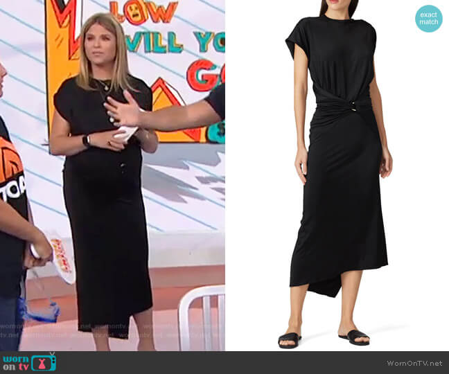 Paco Rabanne Wrap Waist Dress worn by Jenna Bush Hager on Today