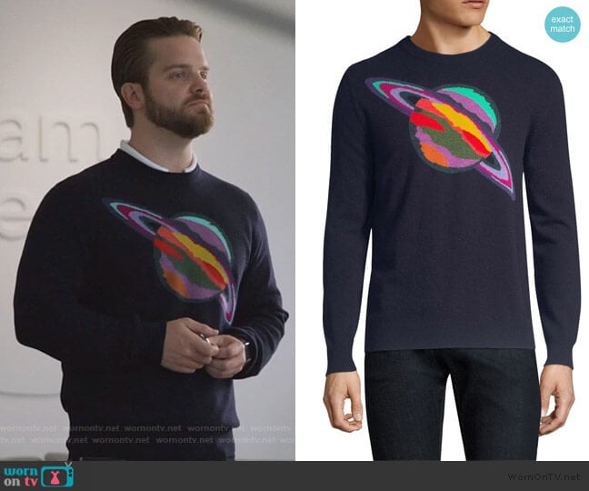 Paul Smith Saturn Knit Lambs Wool Sweater