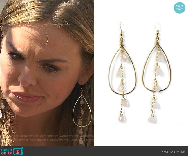 Robyn Rhodes Palmer Earrings worn by Hannah Brown on The Bachelorette