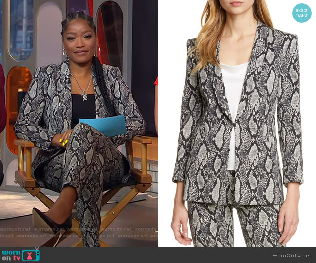Alice + Olivia Richie Jacket worn by Keke Palmer on Good Morning America