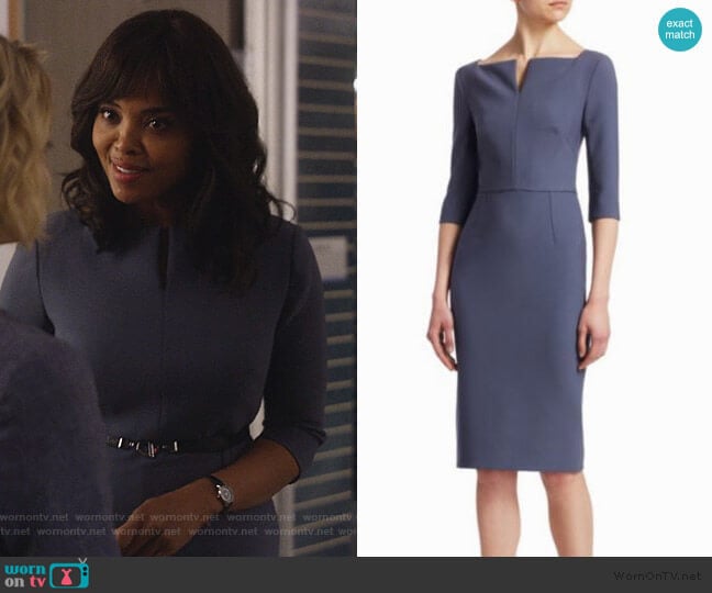 Roland Mouret Etty Dress worn by Jasmine Gooden (Sharon Leal) on Instinct