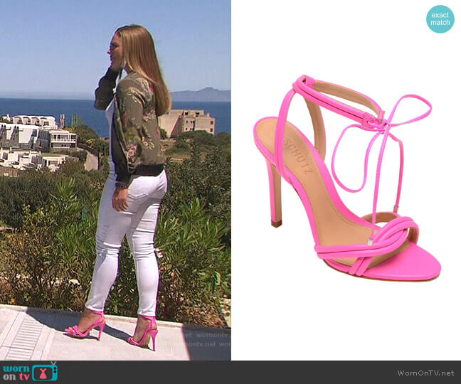 Schutz Yvi Strappy Sandal worn by Hannah Brown on The Bachelorette