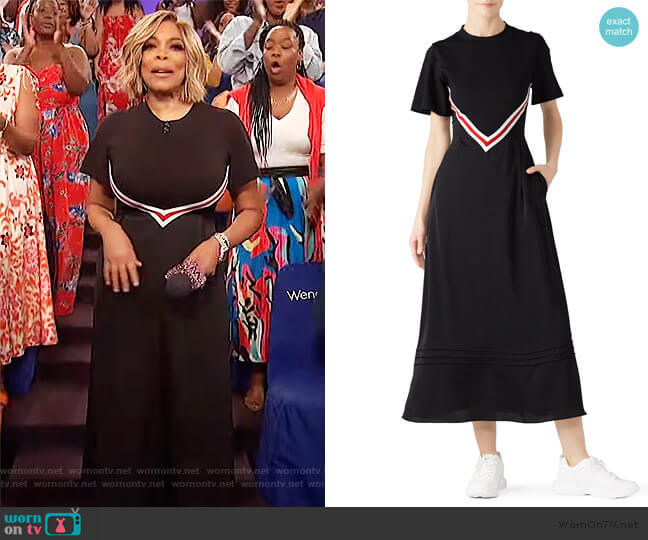 SJYP Jersey Layered Dress worn by Wendy Williams on The Wendy Williams Show