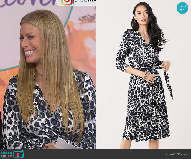 Diane von Furstenberg T/72 Silk-Jersey Midi Wrap Dress worn by Jill Martin on Today