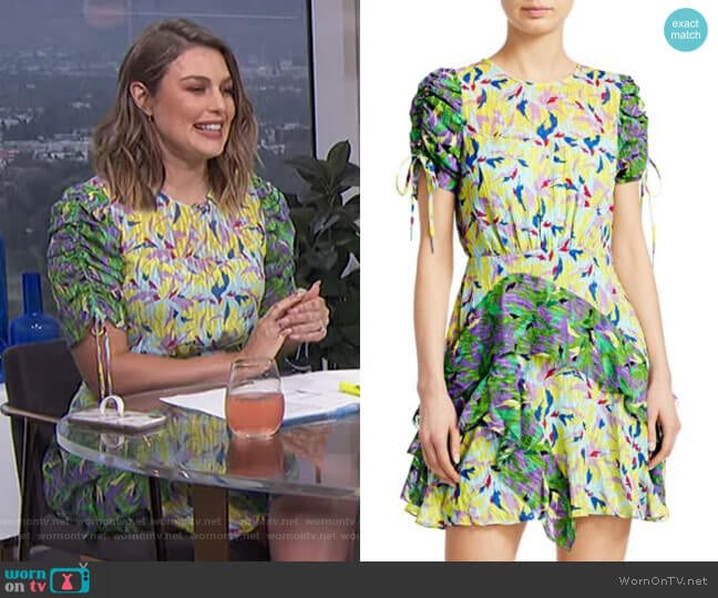 Tanya Taylor Corinne Dress worn by Carissa Loethen Culiner on E! News