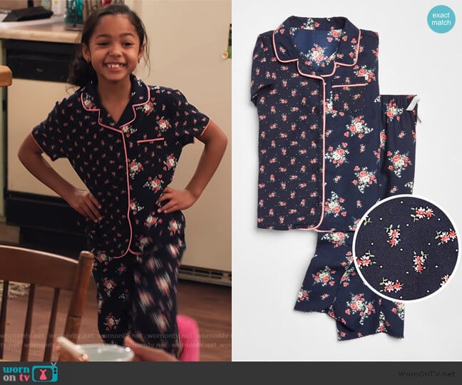 Gap Big Dreams Floral PJ Set worn by Ami (Jordyn Raya James) on Family Reunion