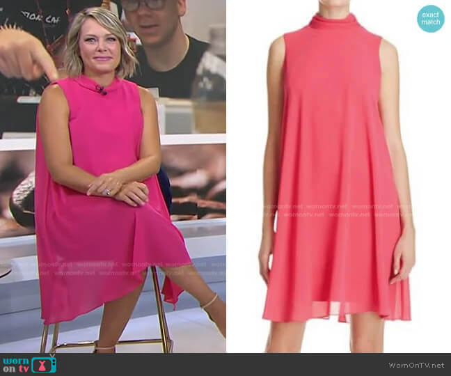 Eliza J Tie Neck Split Back Dress worn by Dylan Dreyer on Today