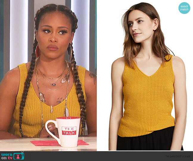Vince Ribbed Tank worn by Eve on The Talk