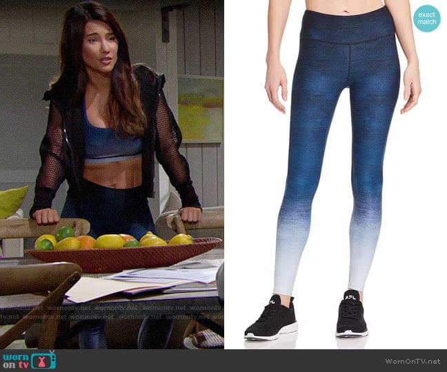 Wear It To Heart High-Rise Ombre Leggings worn by Steffy Forrester (Jacqueline MacInnes Wood) on The Bold and the Beautiful