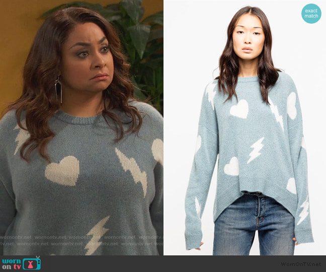 Zadig & Voltaire Marcus Bis Cachemire Sweater worn by Raven Baxter (Raven-Symoné) on Ravens Home