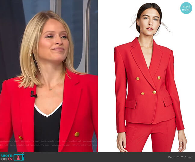 A.L.C. Hendrick Blazer worn by Sara Haines on Good Morning America