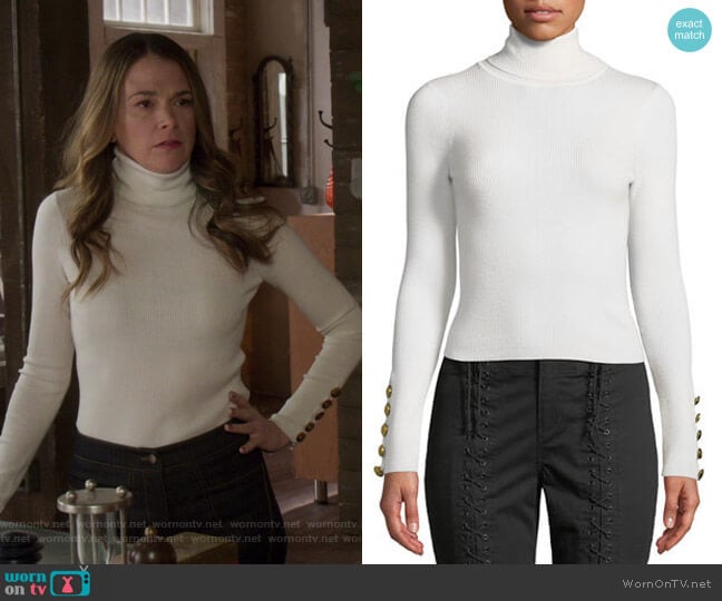 A.L.C. Desi Sweater worn by Liza Miller (Sutton Foster) on Younger
