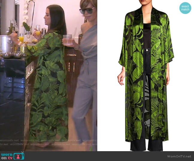 Alice + Olivia Kalena Caftan worn by Kyle Richards on The Real Housewives of Beverly Hills
