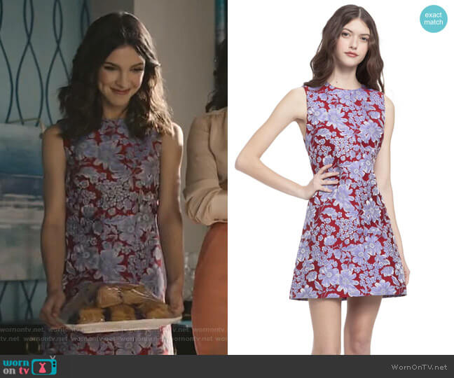 Alice + Olivia Coley Dress worn by Alicia Mendoza (Denyse Tontz) on Grand Hotel