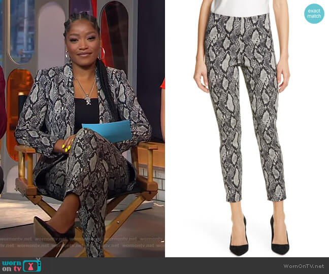 Alice + Olivia Gloriane Pants worn by Keke Palmer on Good Morning America