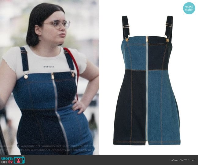 Alice McCall Patchwork Dress worn by Kat Hernandez (Barbie Ferreira) on Euphoria