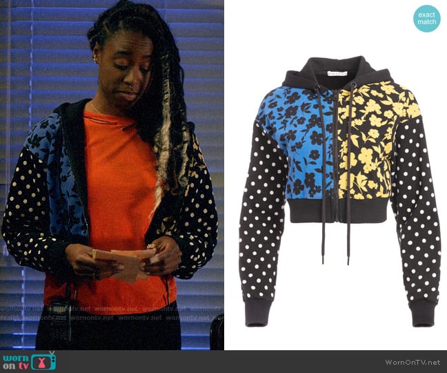 Alice + Olivia Barron Hoodie worn by Nicole Malloy (Kirby Howell-Baptiste) on Veronica Mars