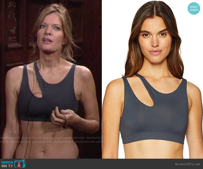 Alo Yoga Peak Bra worn by Phyllis Summers (Michelle Stafford) on The Young and the Restless