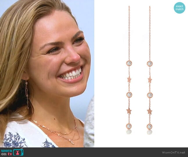 Robyn Rhodes Sunny Necklace in Gold worn by Hannah Brown on The Bachelorette