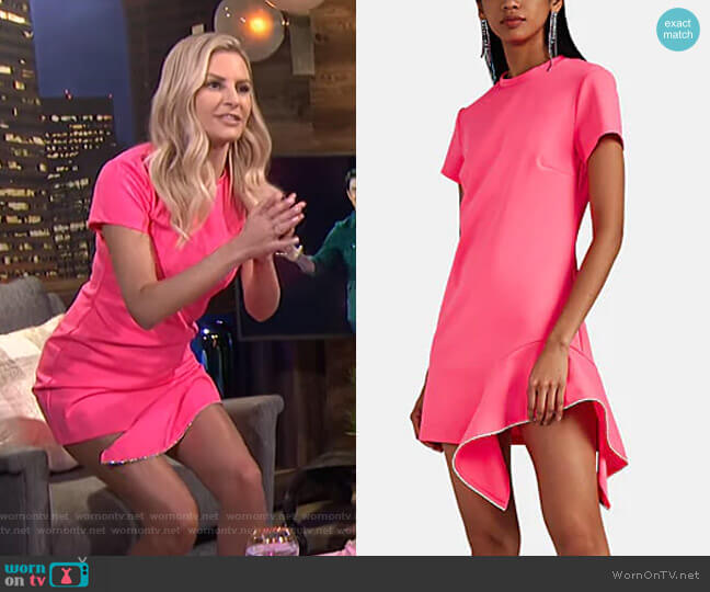 Area Crystal-Embellished T-Shirt Dress worn by Morgan Stewart on E! News