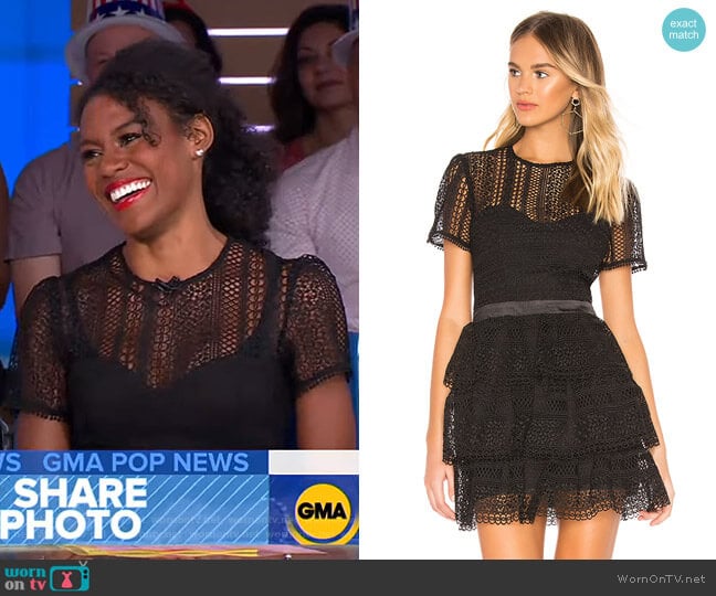 Bardot Ava Dress worn by Janai Norman on Good Morning America