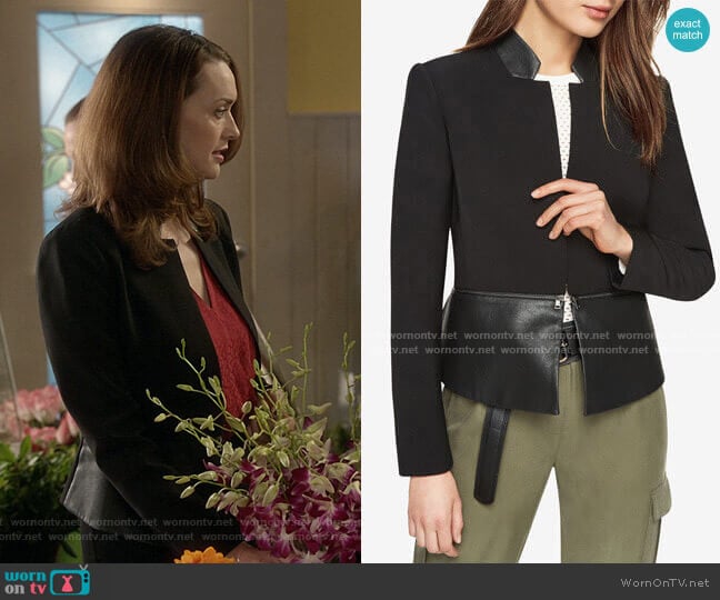 Bcbgmaxazria Barrett Jacket worn by Abigail Pershing (Sarah Power) on Good Witch
