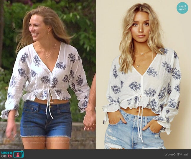 Blue Life Femi Top worn by Hannah Brown on The Bachelorette
