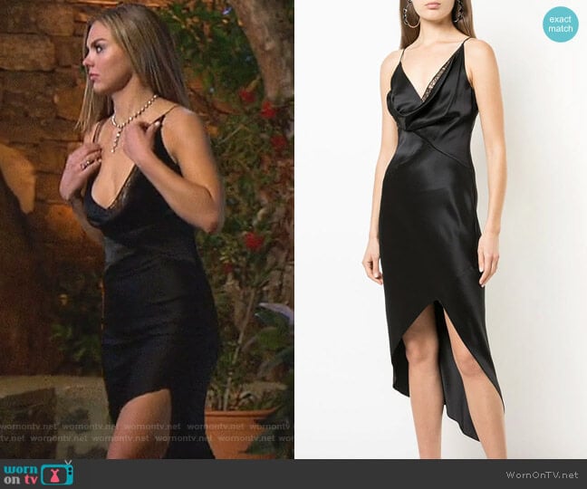 Cushnie Cowl Neck Dress worn by Hannah Brown on The Bachelorette