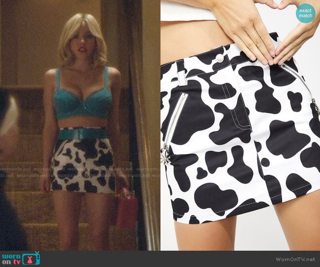 Delias by Dolls Kill Funk Therapy Mini Skirt worn by Cassie Howard (Sydney Sweeney) on Euphoria
