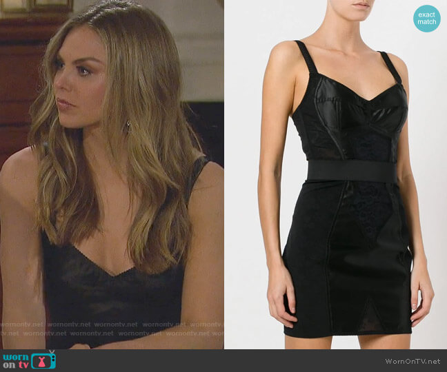 Dolce & Gabbana Corset Band Dress worn by Hannah Brown on The Bachelorette