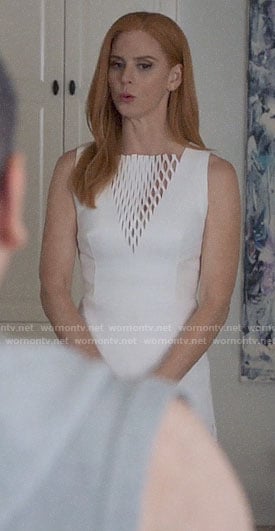 Donna’s white fringed dress on Suits