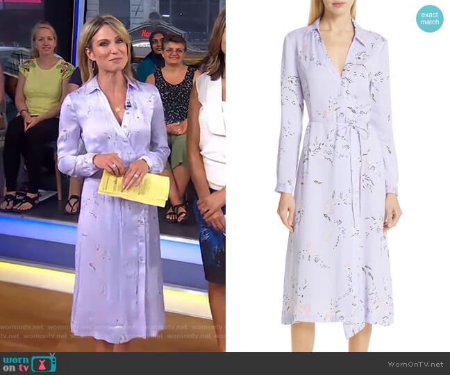 Equipment Fabienne Dress worn by Amy Robach on Good Morning America