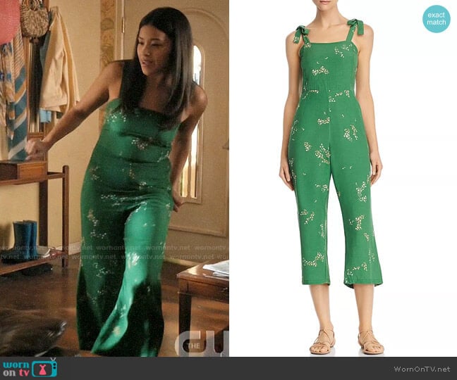 Faithfull the Brand Elsa Jumpsuit worn by Jane Villanueva (Gina Rodriguez) on Jane the Virgin