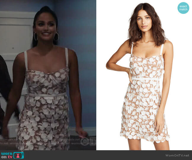 For Love & Lemons Beatrice Mini Dress worn by Carolina (Feliz Ramirez) on Grand Hotel