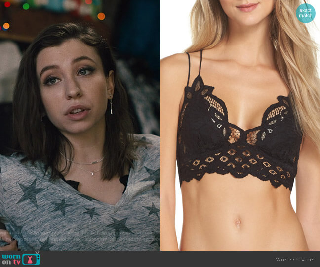 Free People Adella Bralette worn by Sammi Karras (Katelyn Nacon) on Light as a Feather