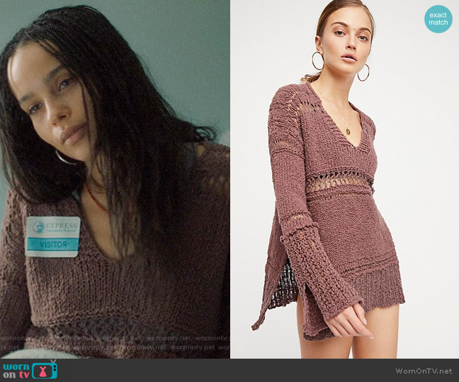 Free People Belong To You Sweater worn by Bonnie Carlson (Zoë Kravitz) on Big Little Lies