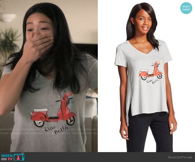 Gilligan O'Malley Sleepwear Knit Tee worn by Jane Villanueva (Gina Rodriguez) on Jane the Virgin