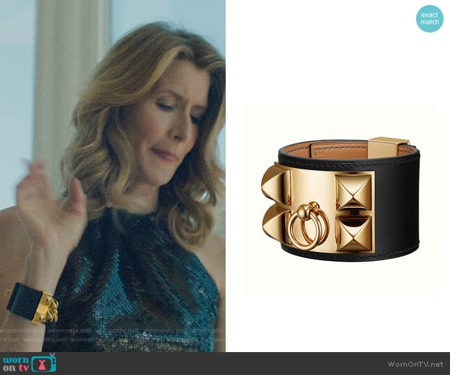 Hermes Collier de Chien bracelet worn by Renata Klein (Laura Dern) on Big Little Lies