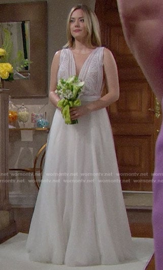 Hope’s wedding dress 2019 on The Bold and the Beautiful