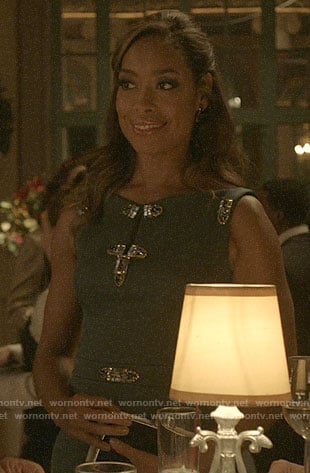 Jessica’s embellished dress on Pearson