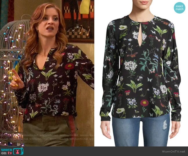 Joie Liseli Blouse worn by Chelsea Grayson (Anneliese van der Pol) on Ravens Home
