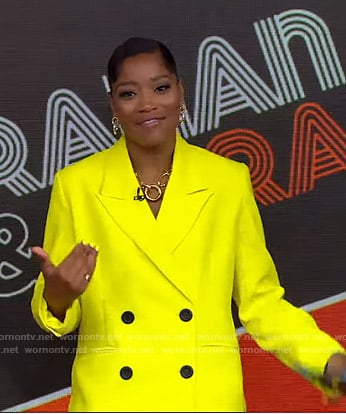 Keke’s yellow blazer on GMA Strahan And Sara